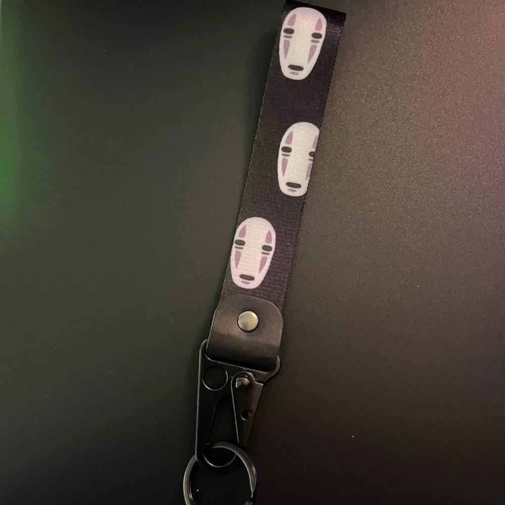 Studio Ghibli Spirited Away, No Face Wristlet Lanyard Keychain Accessory - Picture 2 of 2